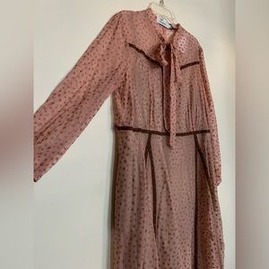 Coach Star Print Western Cowboy Georgette Dress - Size 10